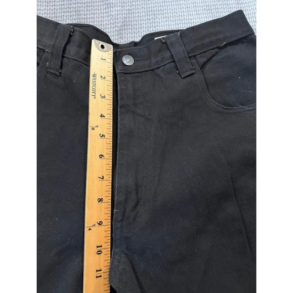 Vintage Tommy Hilfiger Carpenter Pants Mens 30X29 Black Cotton Wide Leg Workwear